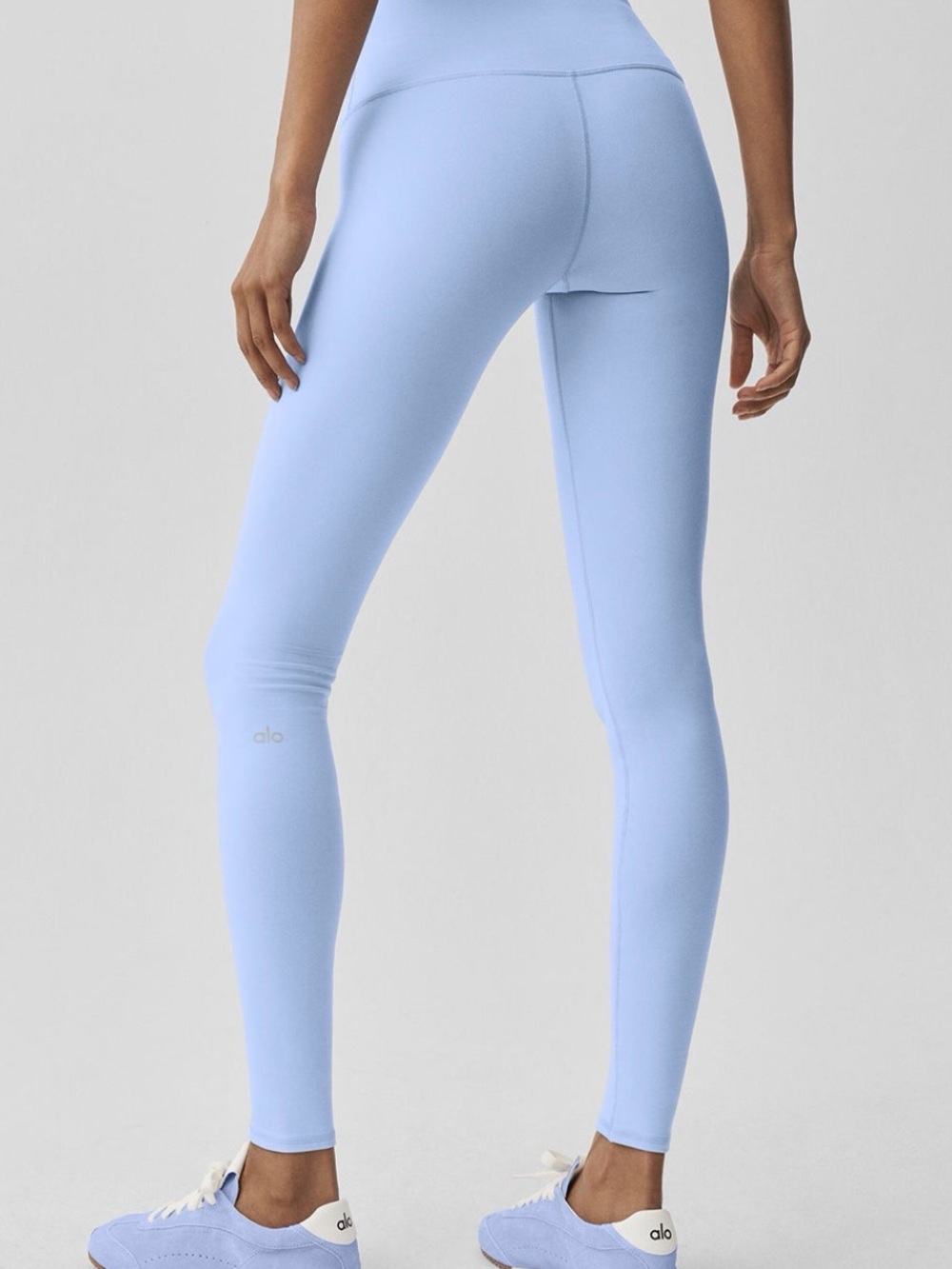ALO Yoga High-Waist Airbrush Legging - Light Provence Blue NEW XS